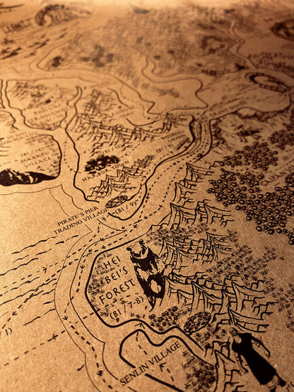 Avatar Le dernier maître de l'air : Carte du monde spéculative