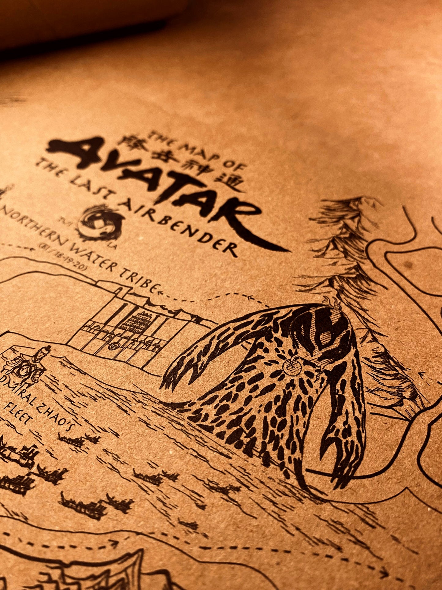 Avatar Le dernier maître de l'air : Carte du monde spéculative