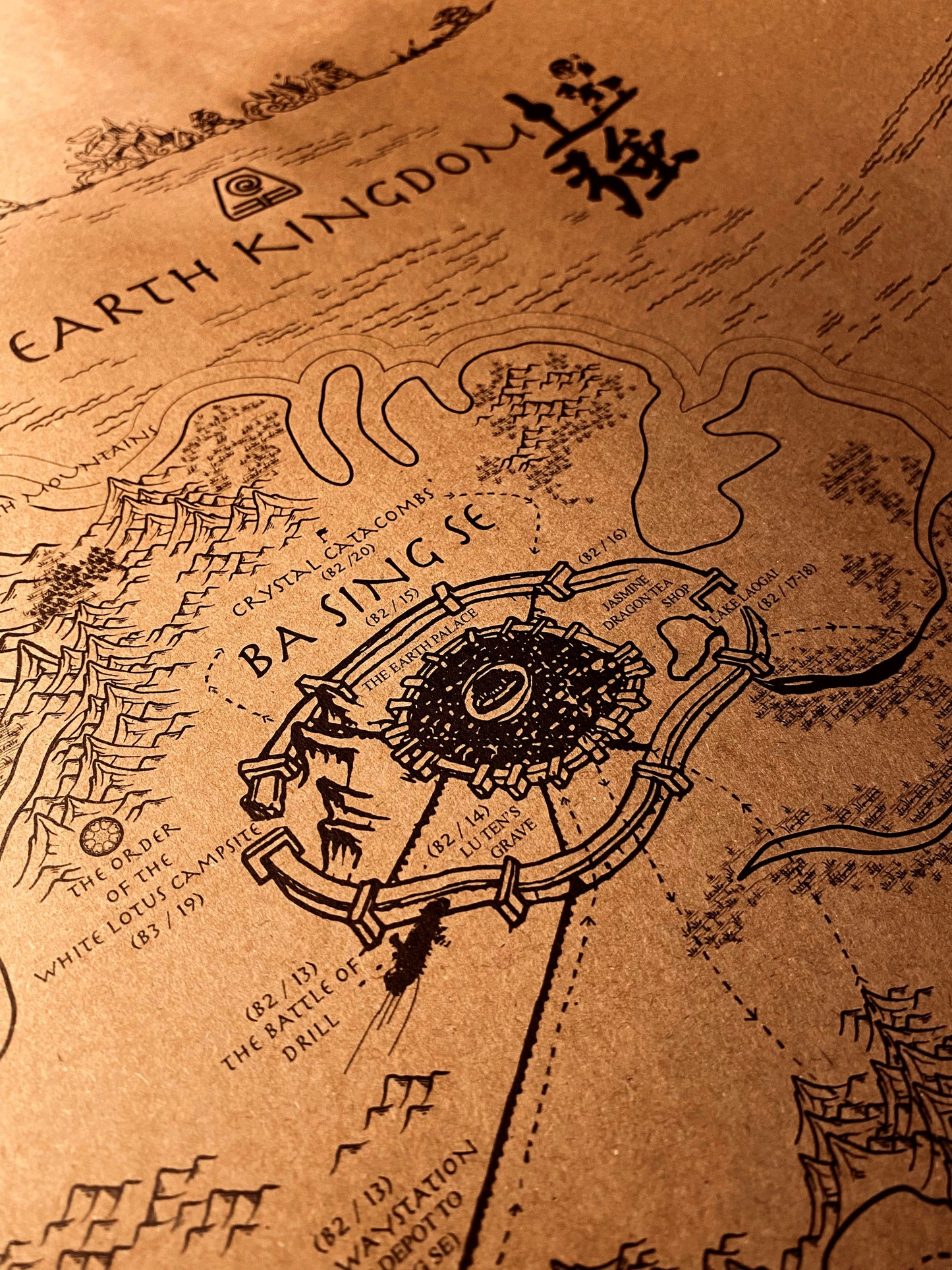 Avatar Le dernier maître de l'air : Carte du monde spéculative