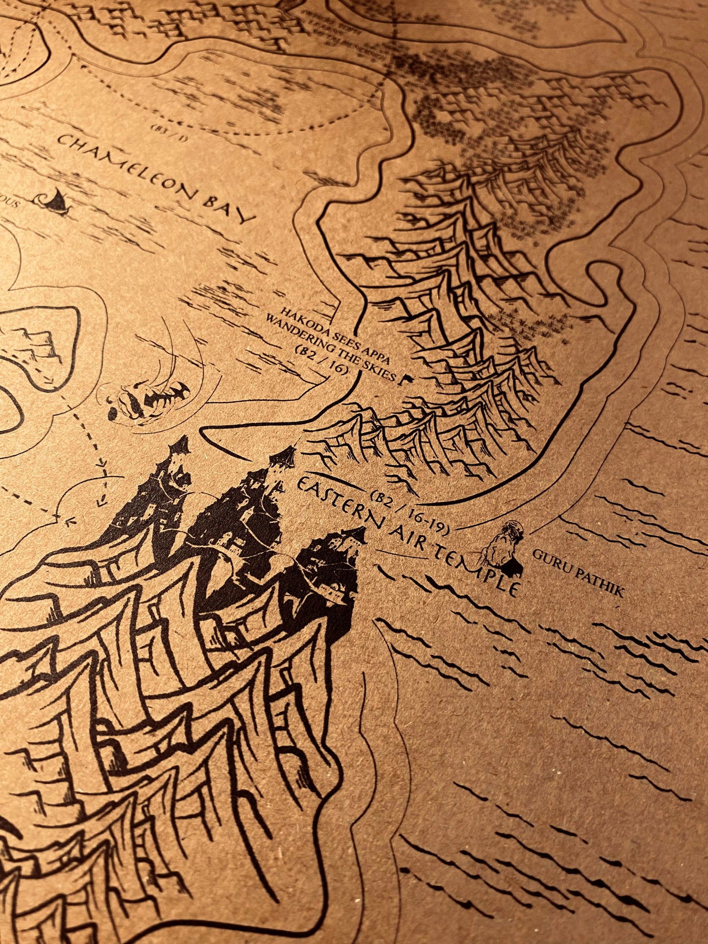 Avatar Le dernier maître de l'air : Carte du monde spéculative