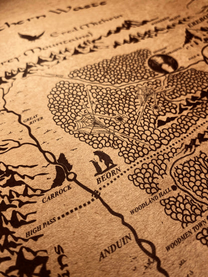Tolkien Universe Map, Middle Earth, Beleriand and Numenore Map