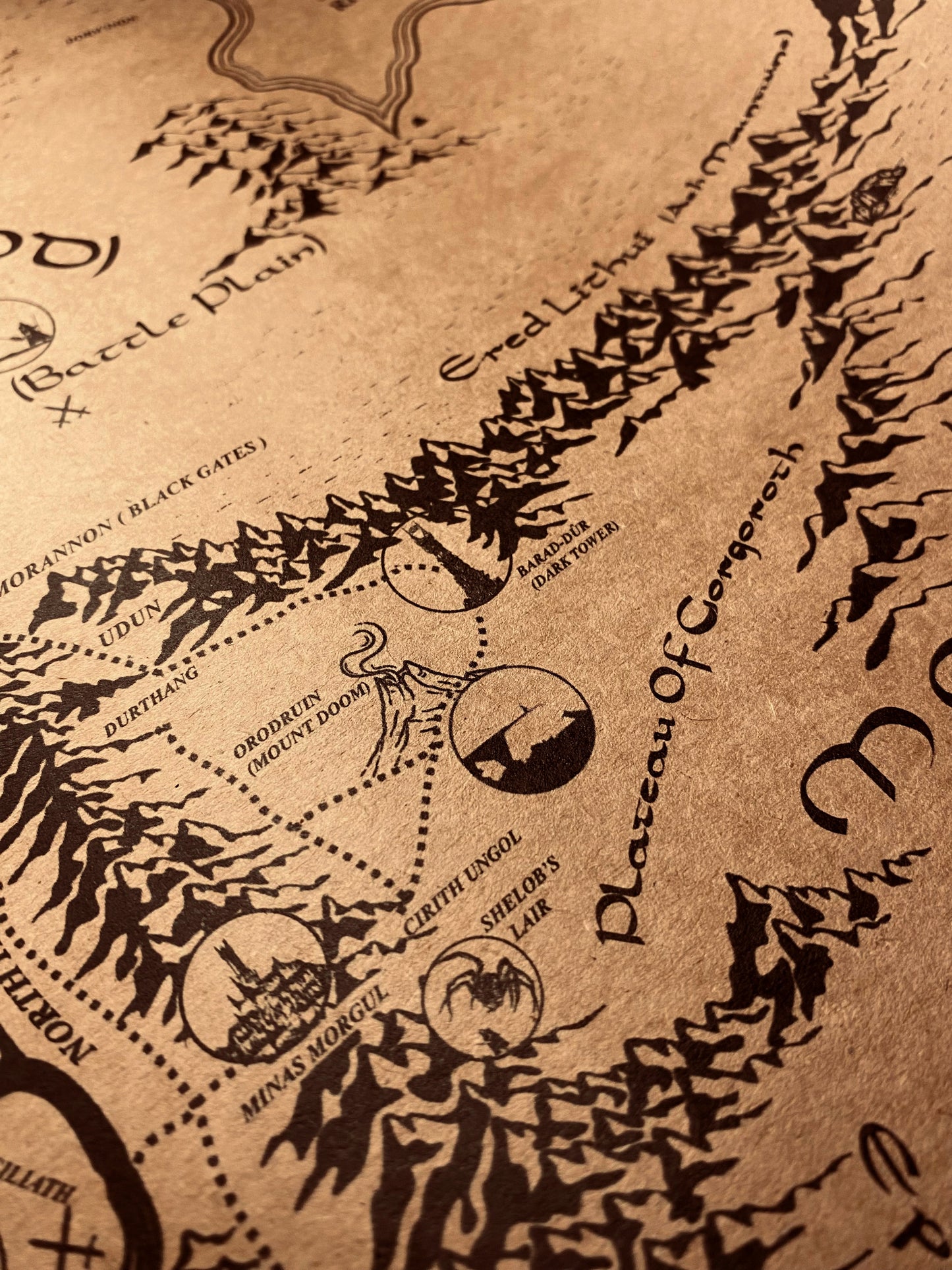 Tolkien Universe Map, Middle Earth, Beleriand and Numenore Map