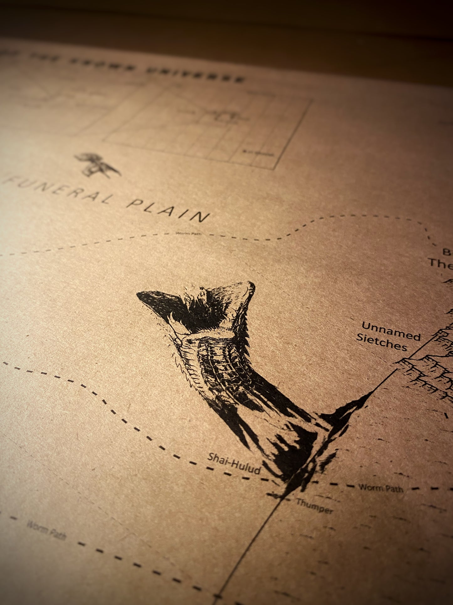 The Planet of Arrakis, Frank Herbert's Dune Universe Map