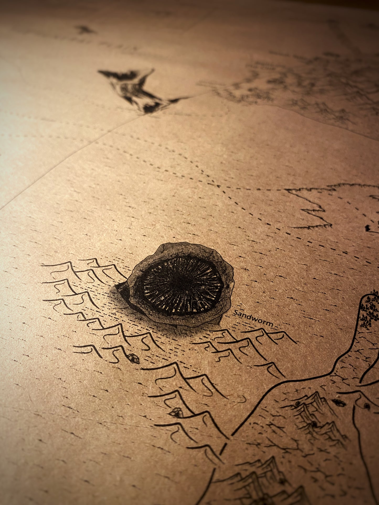 The Planet of Arrakis, Frank Herbert's Dune Universe Map