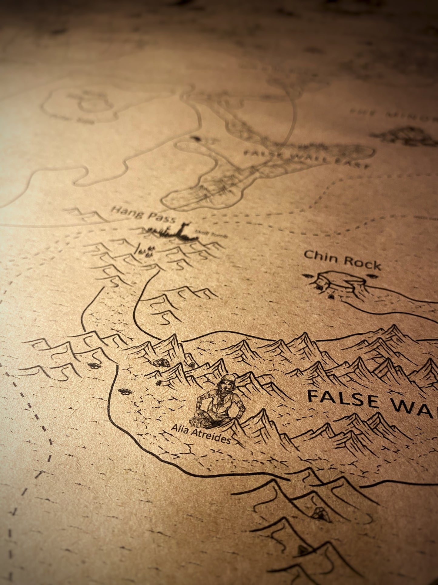 The Planet of Arrakis, Frank Herbert's Dune Universe Map
