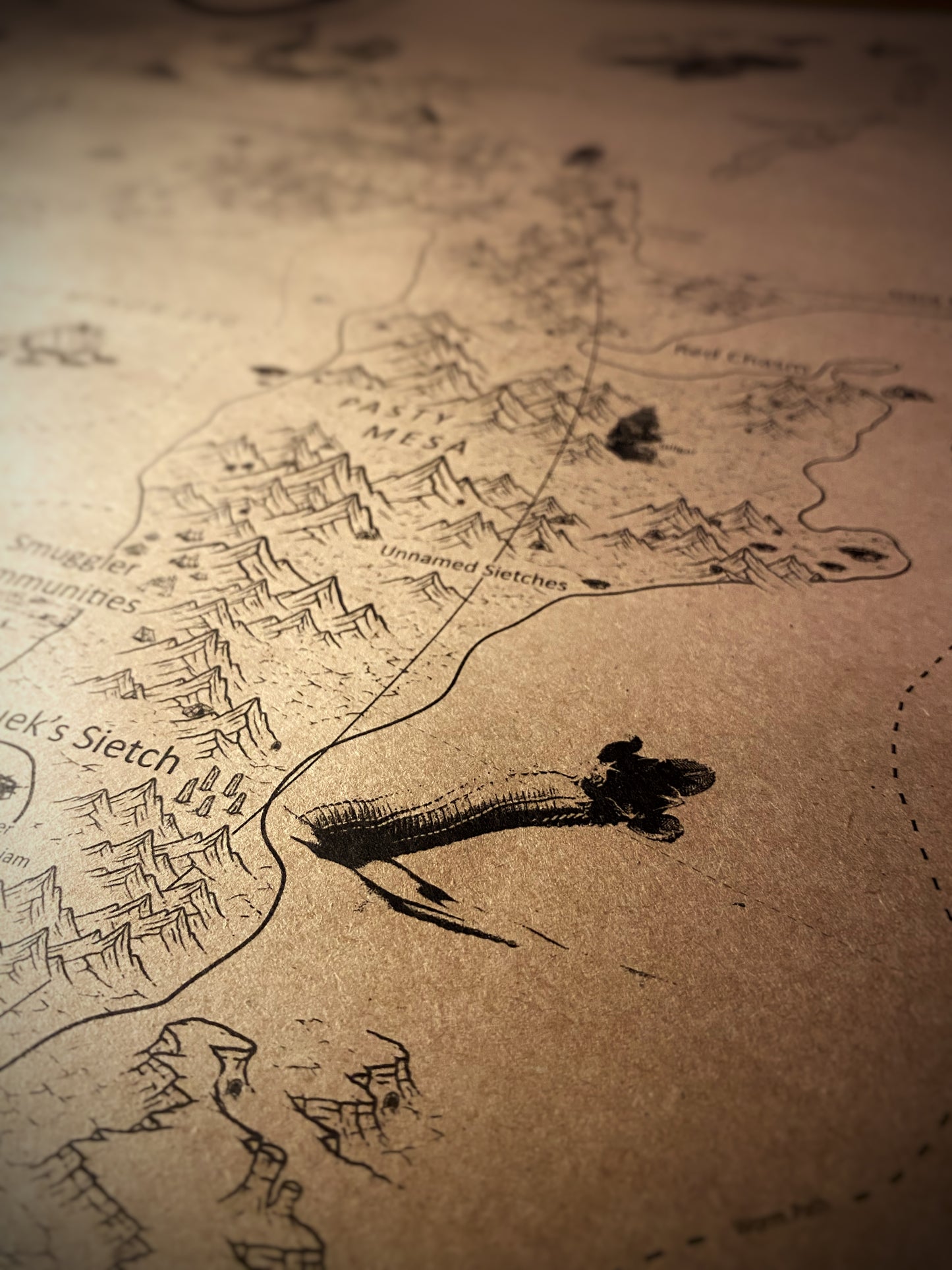 The Planet of Arrakis, Frank Herbert's Dune Universe Map