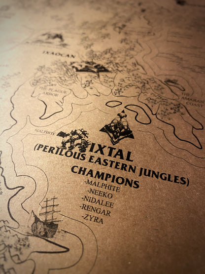 The World Of Runeterra, Speculative League Of Legends World Map