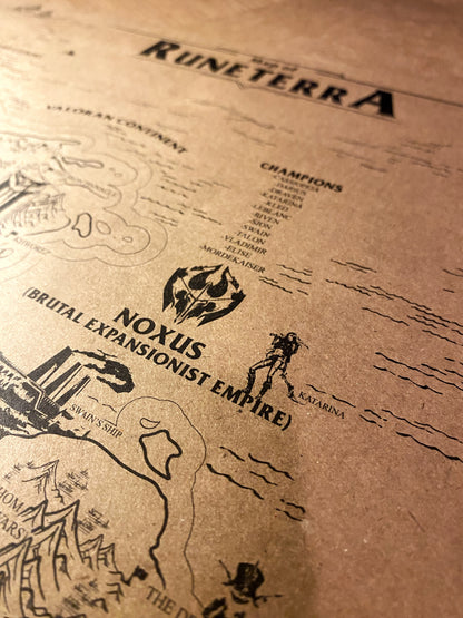 The World Of Runeterra, Speculative League Of Legends World Map