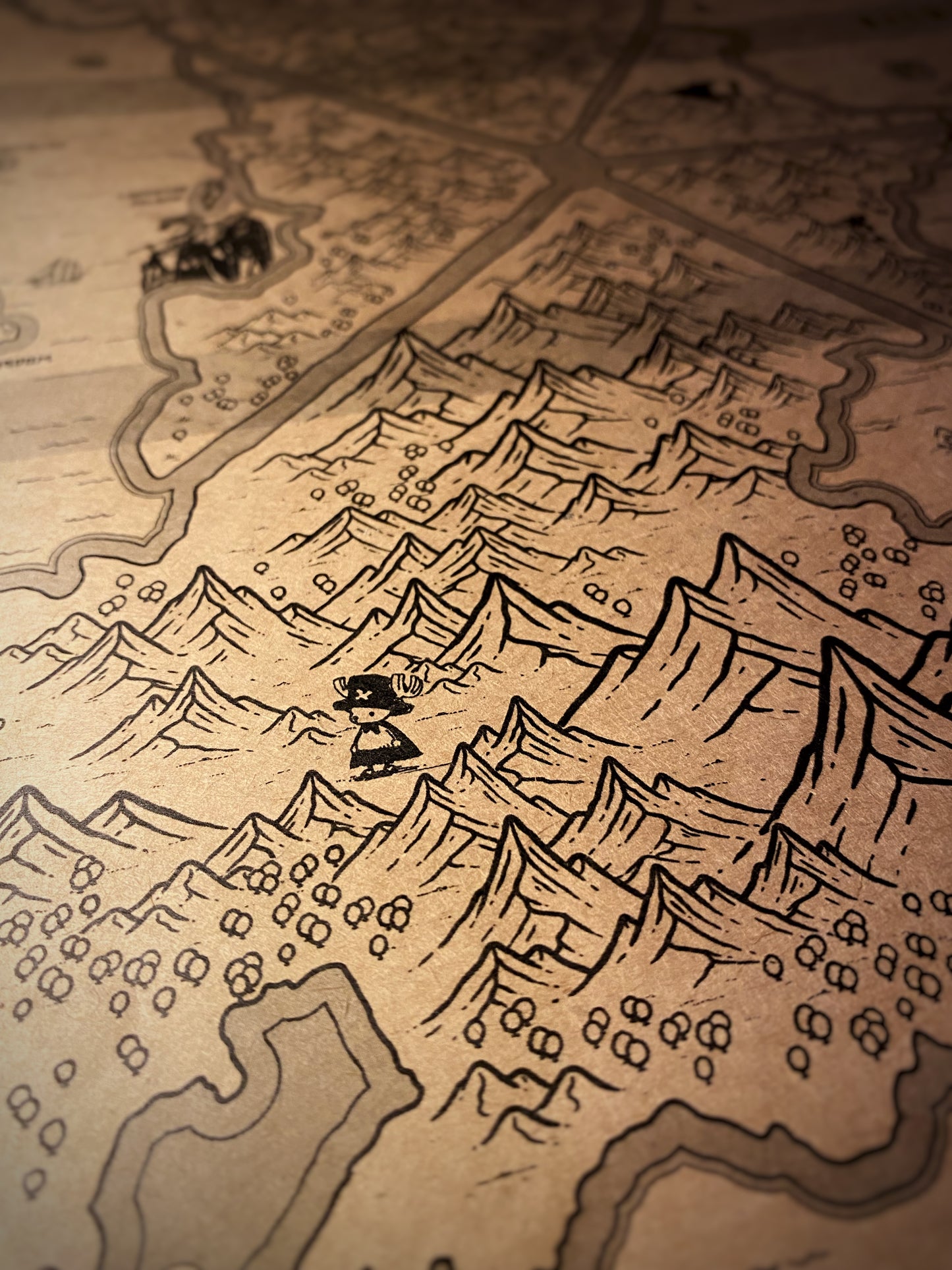 Carte du monde One Piece, Affiche de Monkey D Luffy