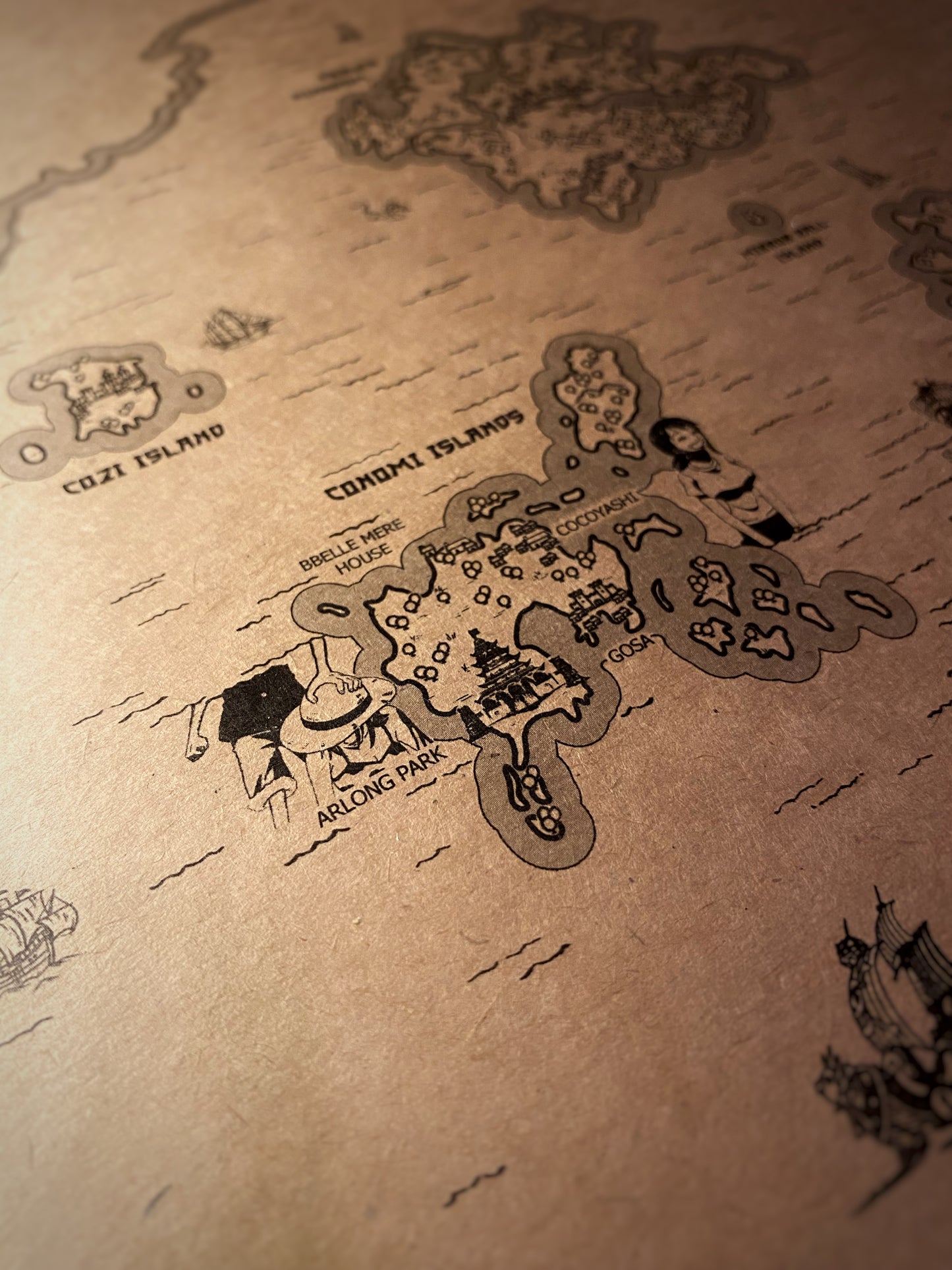 Carte du monde One Piece, Affiche de Monkey D Luffy