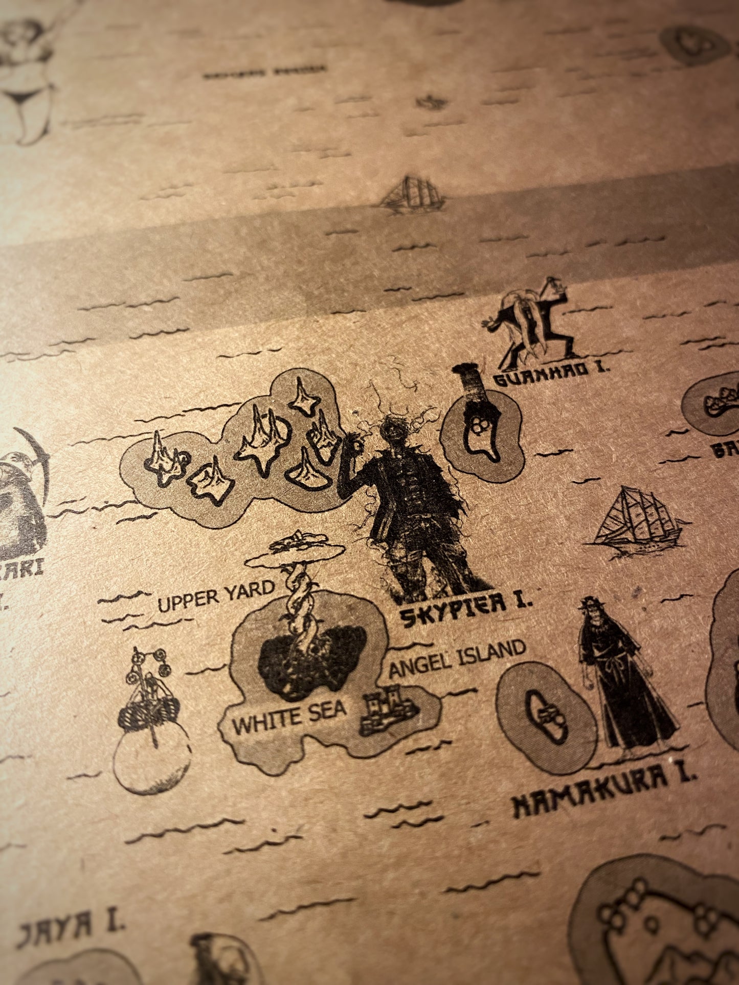 Carte du monde One Piece, Affiche de Monkey D Luffy