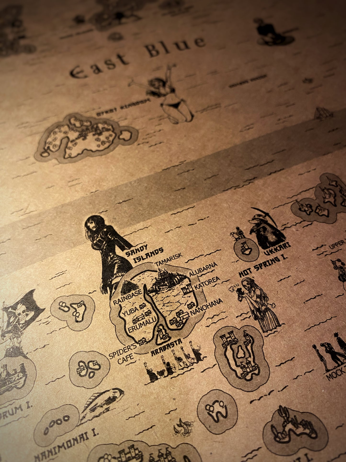 Carte du monde One Piece, Affiche de Monkey D Luffy