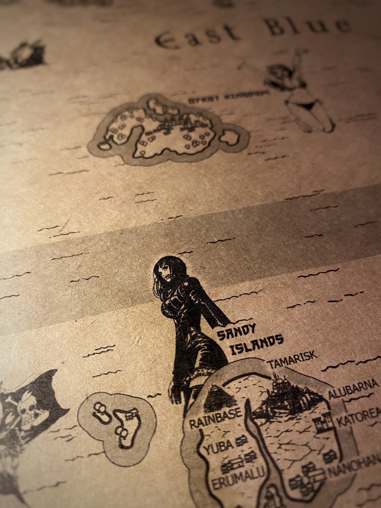 Carte du monde One Piece, Affiche de Monkey D Luffy