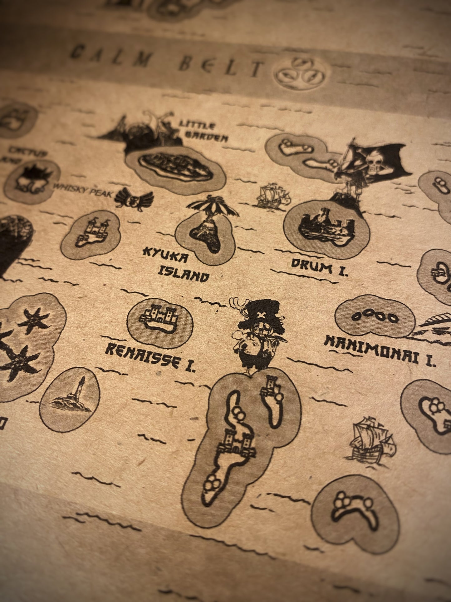 Carte du monde One Piece, Affiche de Monkey D Luffy