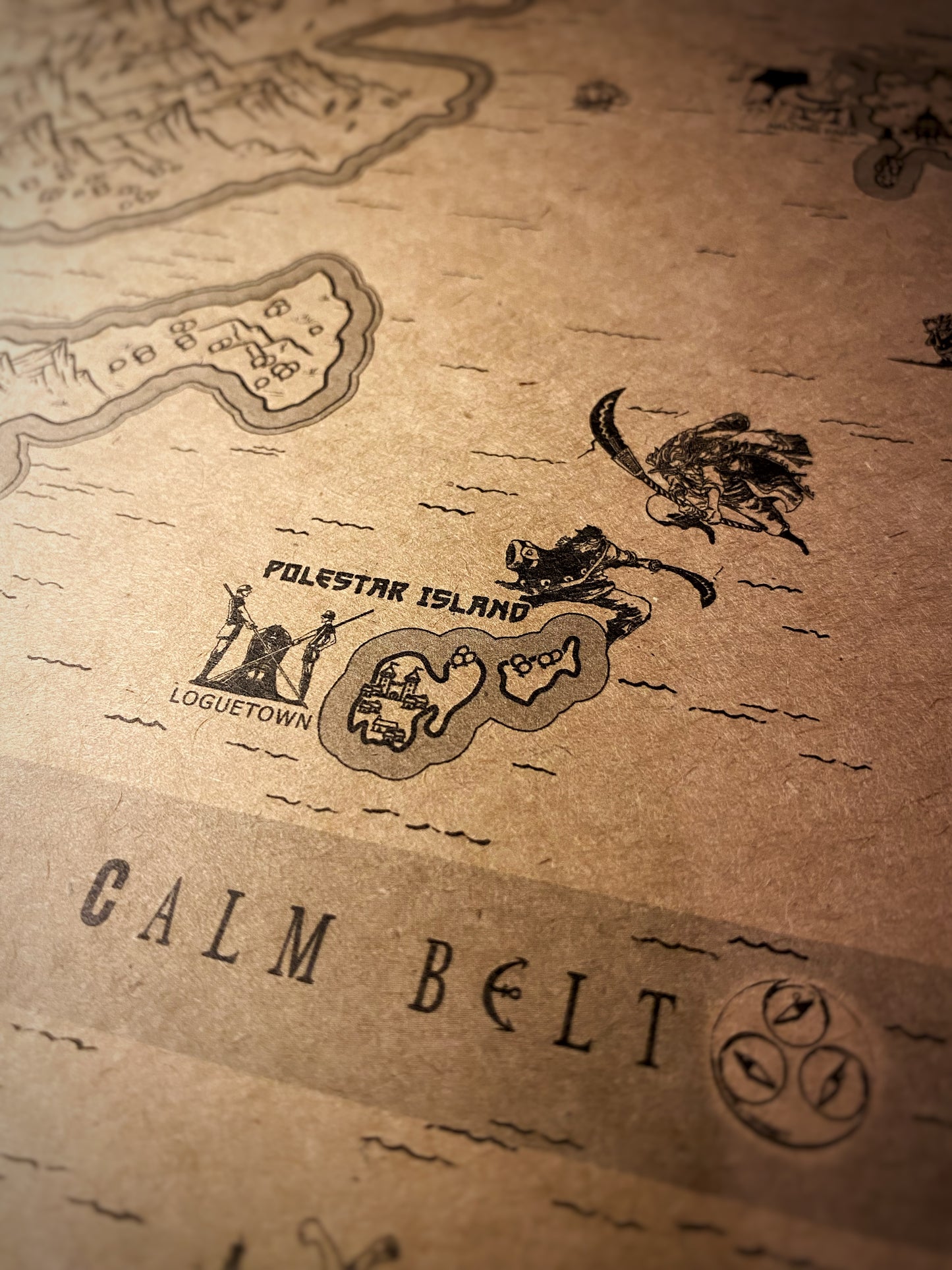 Carte du monde One Piece, Affiche de Monkey D Luffy