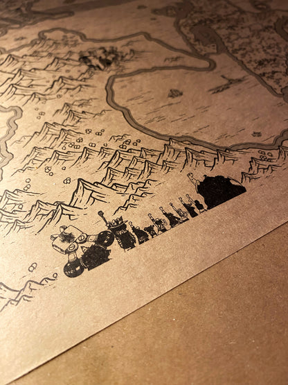 Carte du monde One Piece, Affiche de Monkey D Luffy