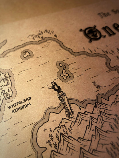 Carte du monde One Piece, Affiche de Monkey D Luffy