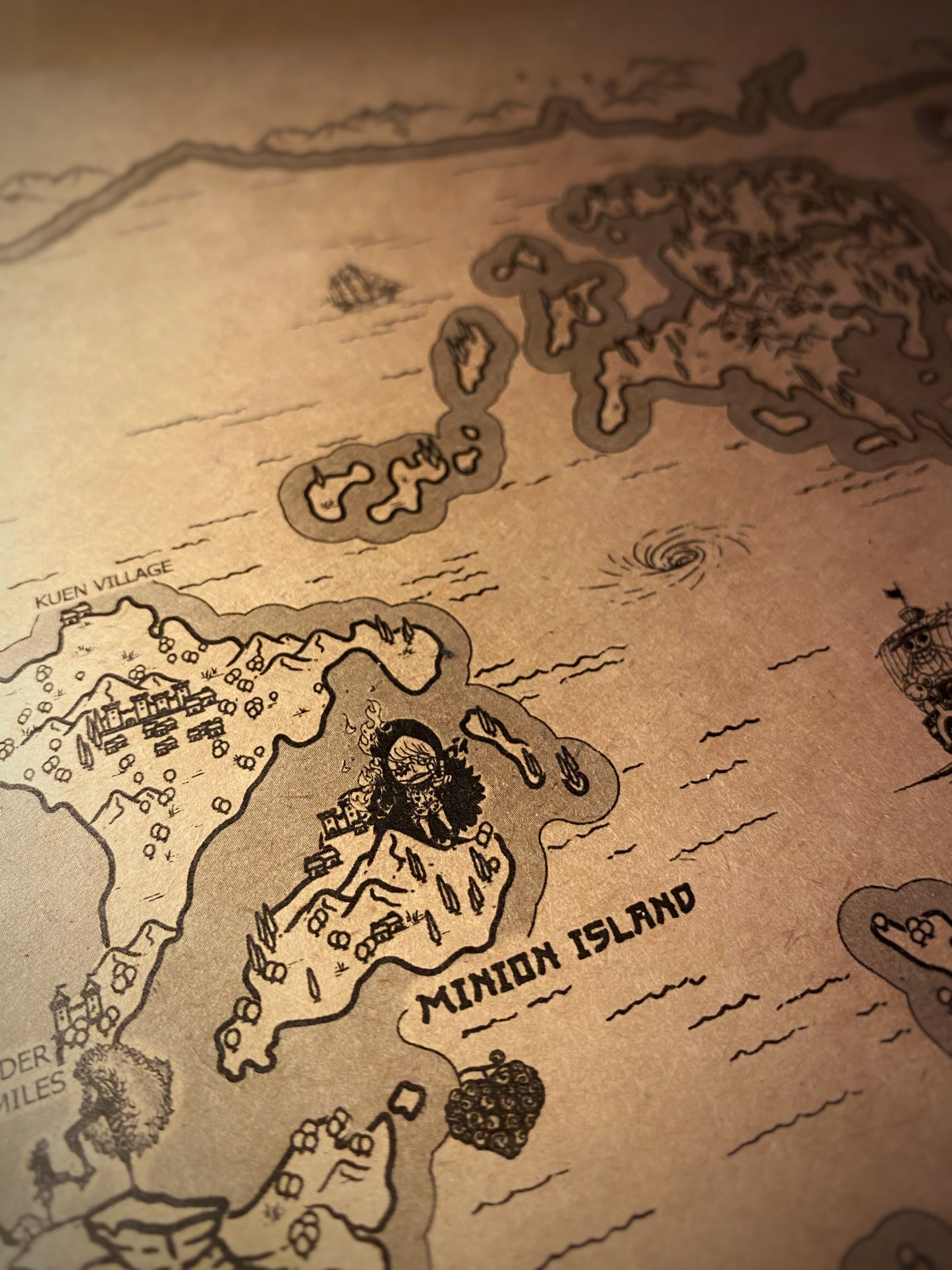 Carte du monde One Piece, Affiche de Monkey D Luffy