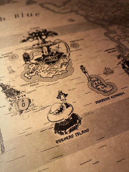 Carte du monde One Piece, Affiche de Monkey D Luffy