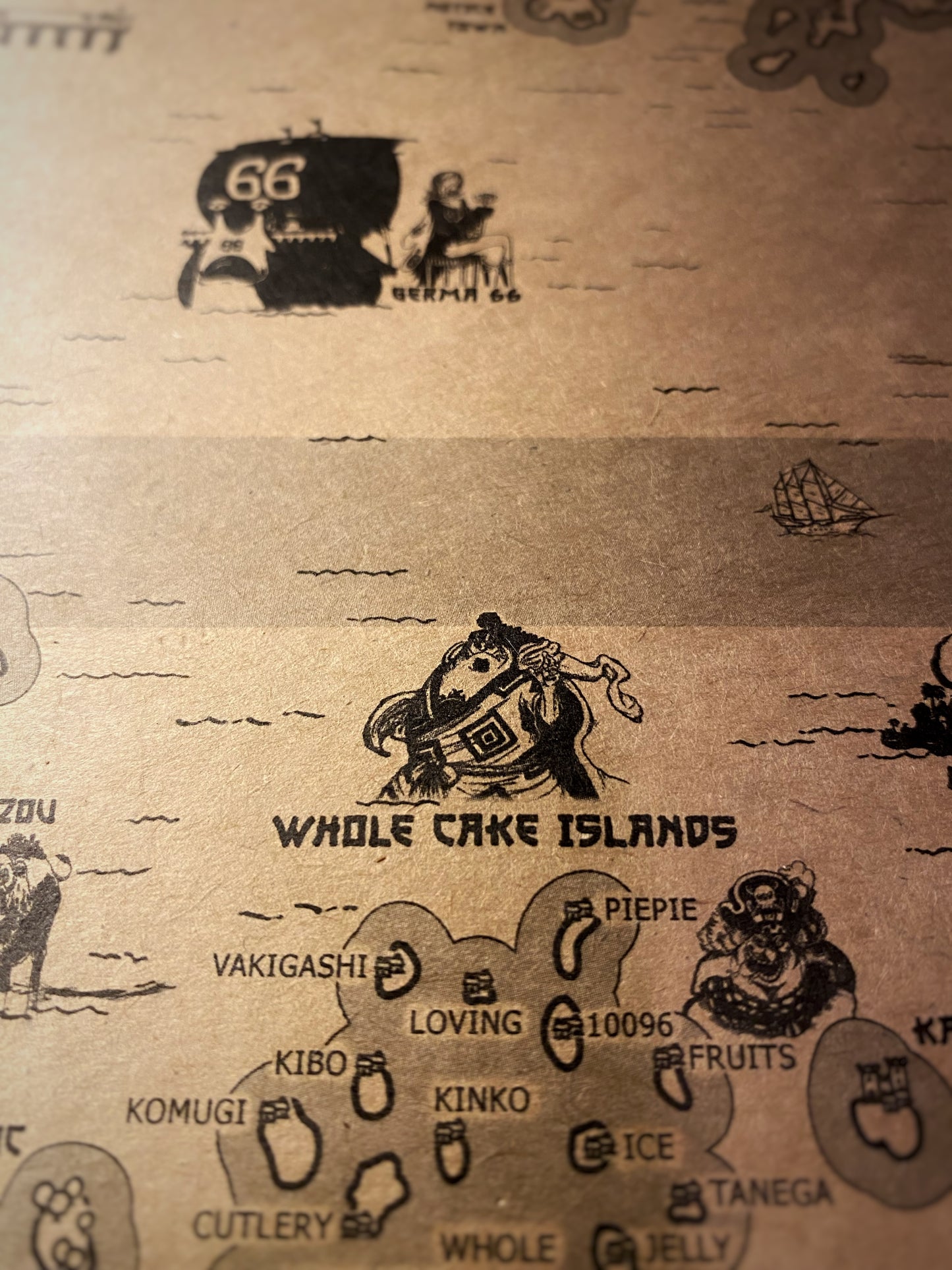 Carte du monde One Piece, Affiche de Monkey D Luffy