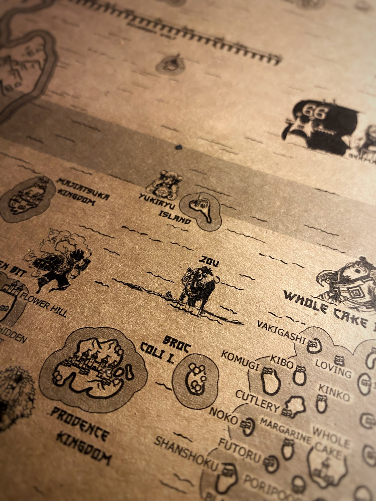 Carte du monde One Piece, Affiche de Monkey D Luffy