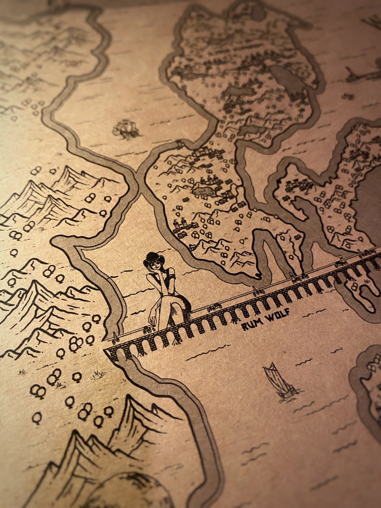 Carte du monde One Piece, Affiche de Monkey D Luffy