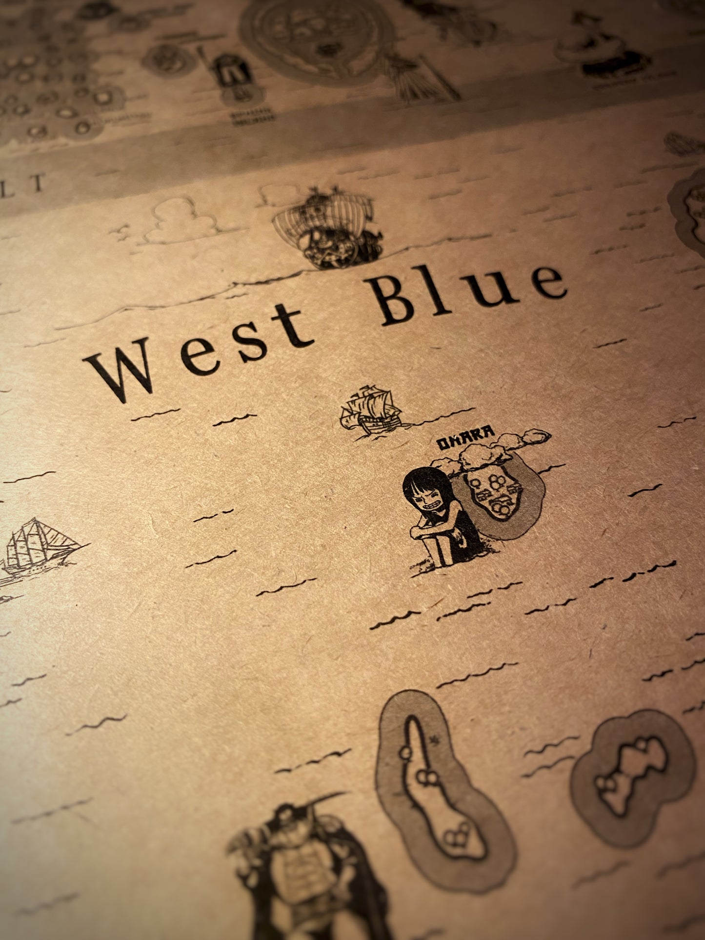 Carte du monde One Piece, Affiche de Monkey D Luffy