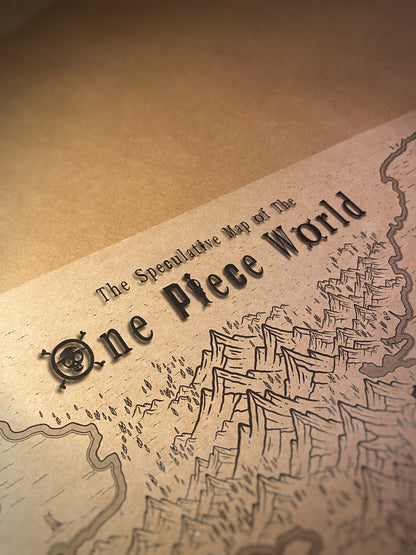 Carte du monde One Piece, Affiche de Monkey D Luffy