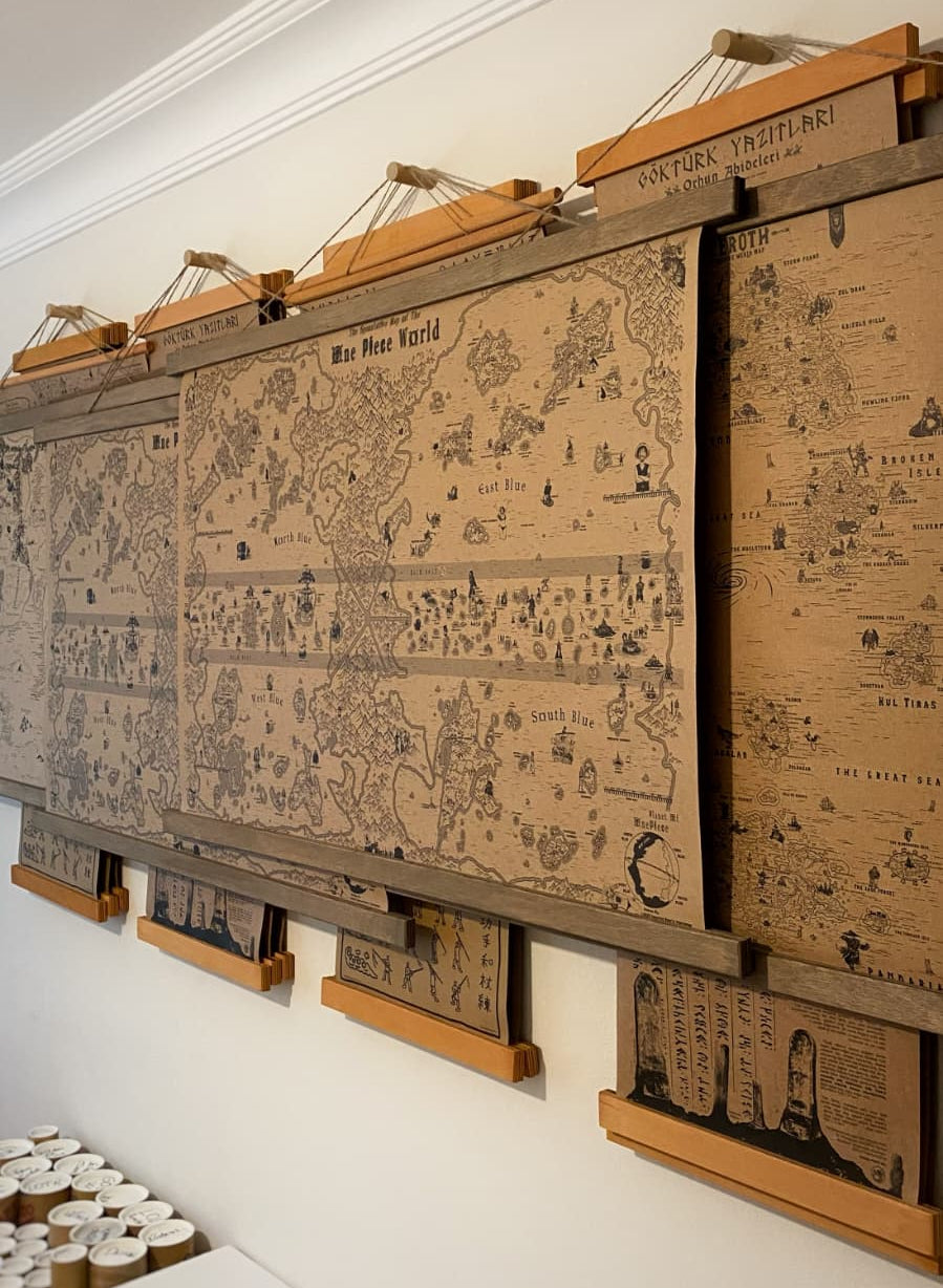 One Piece World Map, Monkey D Luffy Poster