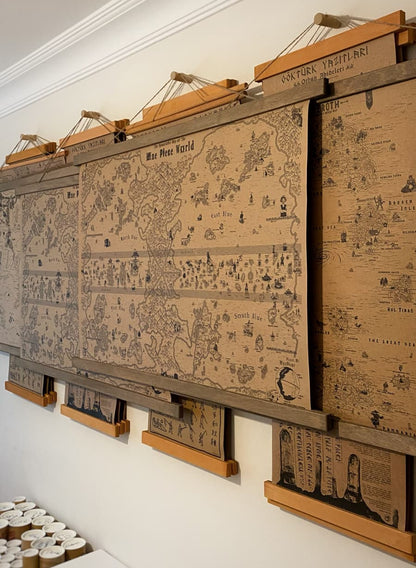 One Piece World Map, Monkey D Luffy Poster