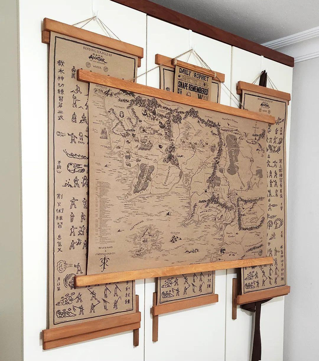 Tolkien Universe Map, Middle Earth, Beleriand and Numenore Map