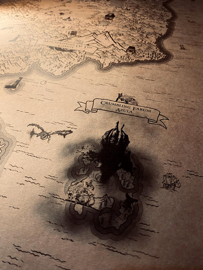 Speculative Elden Ring World Map, Lands Between Poster