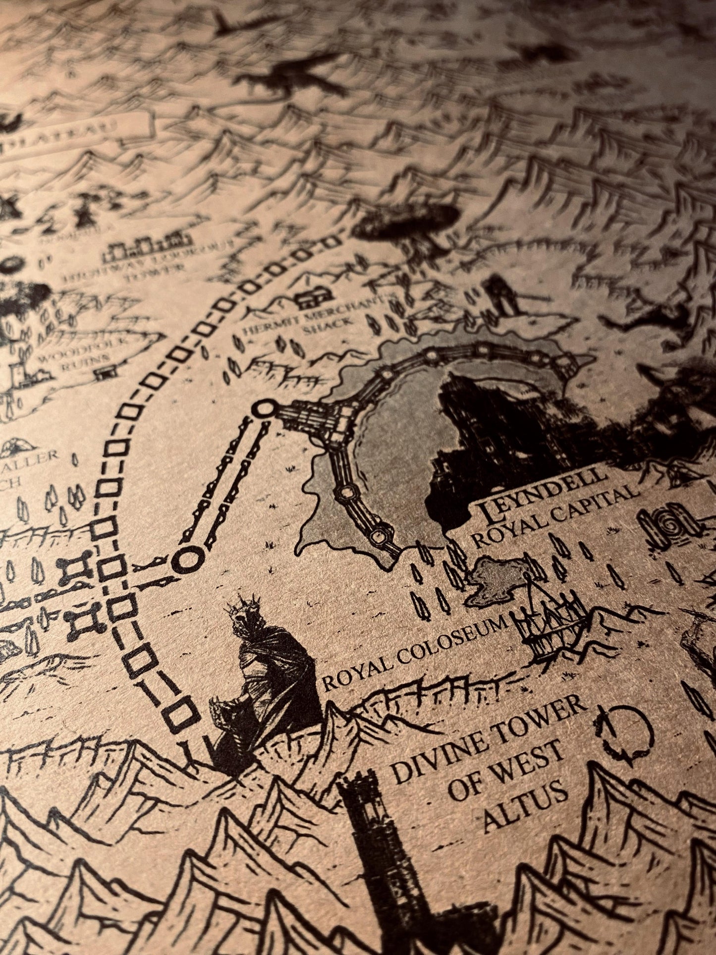 Speculative Elden Ring World Map, Lands Between Poster