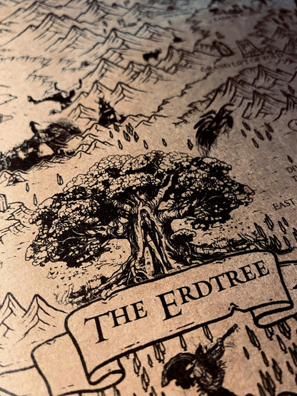 Speculative Elden Ring World Map, Lands Between Poster