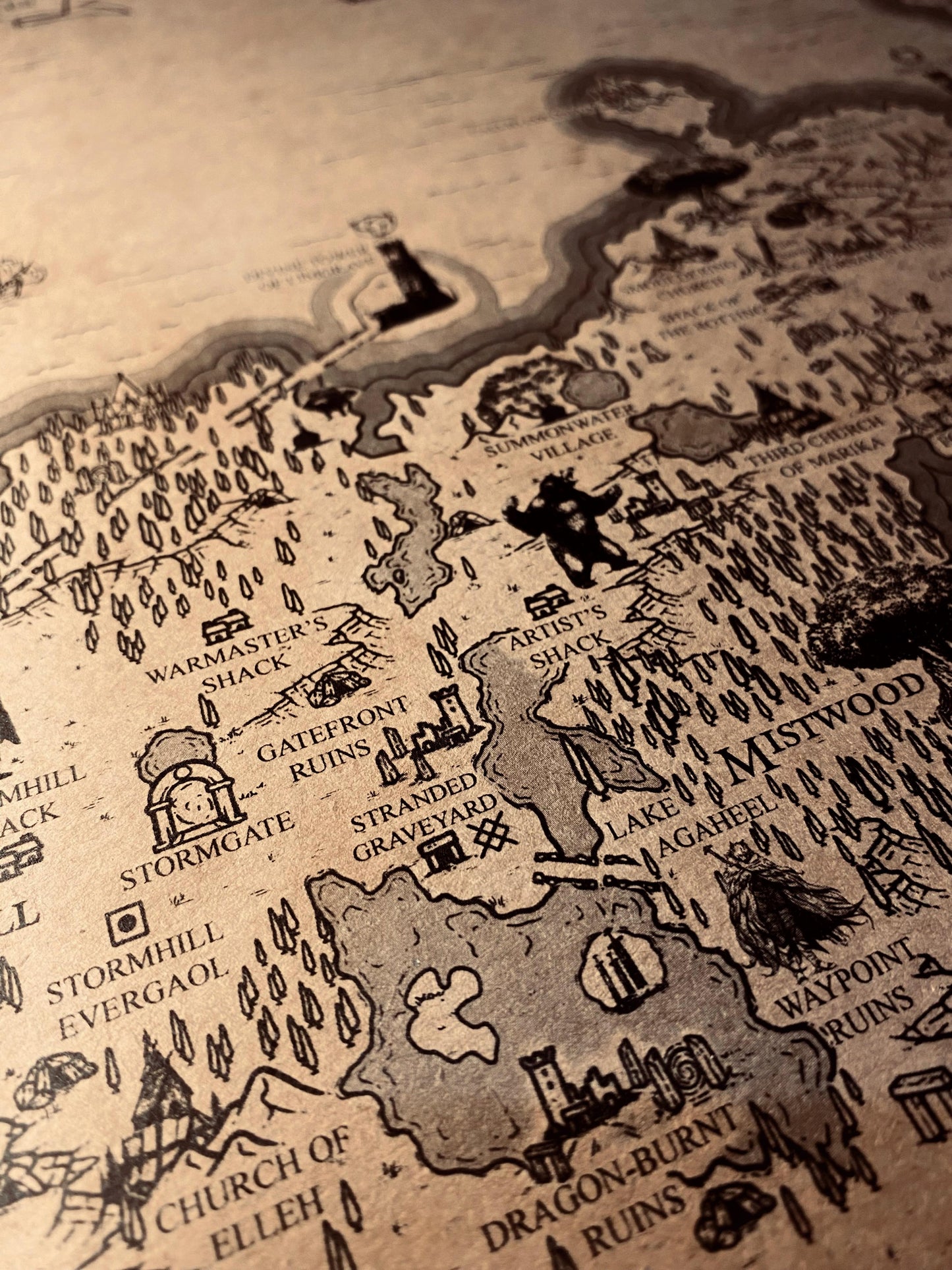 Speculative Elden Ring World Map, Lands Between Poster