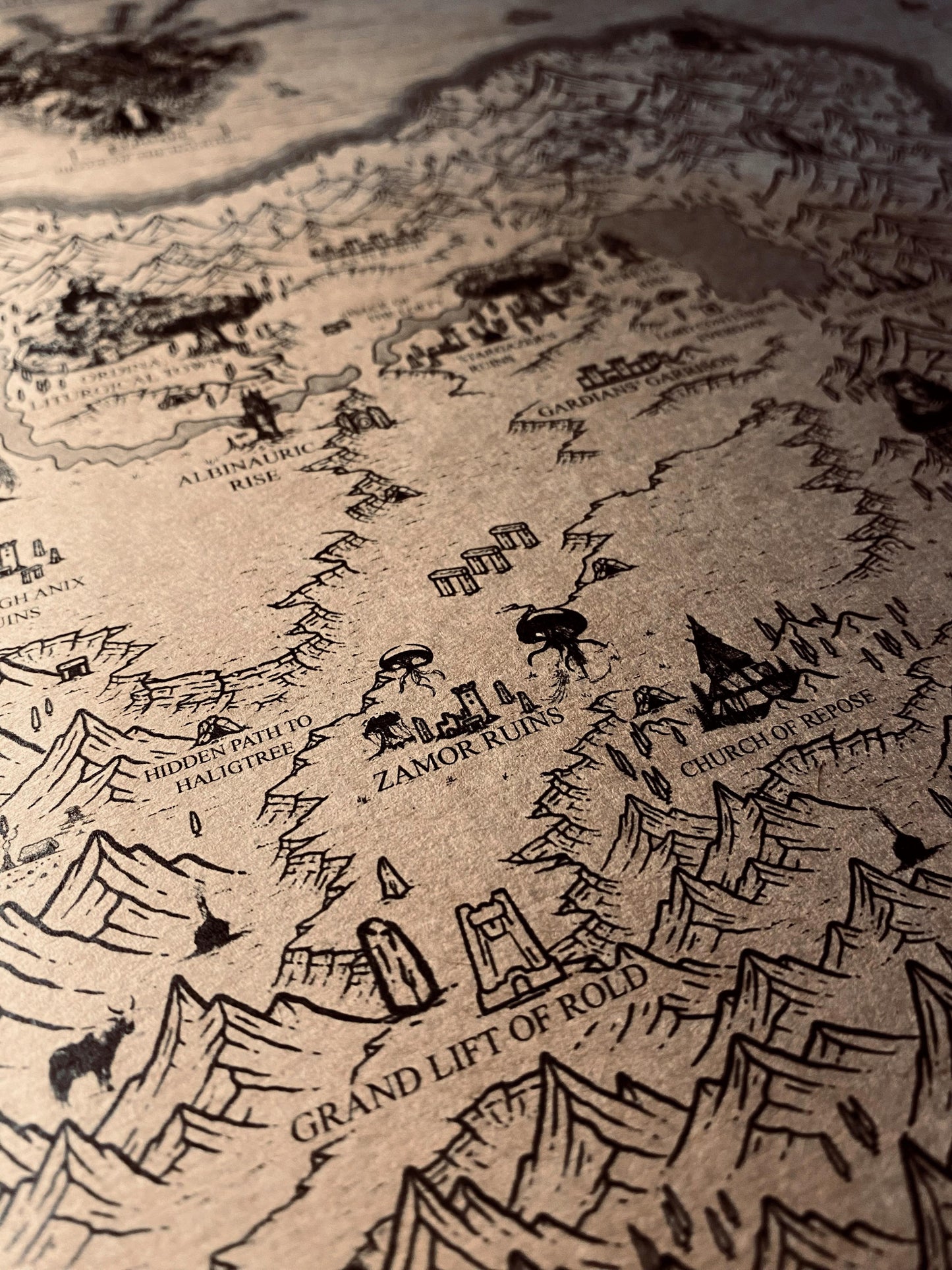 Speculative Elden Ring World Map, Lands Between Poster