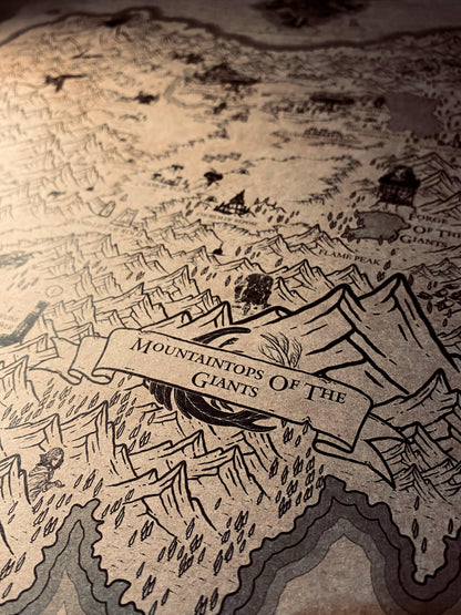 Speculative Elden Ring World Map, Lands Between Poster