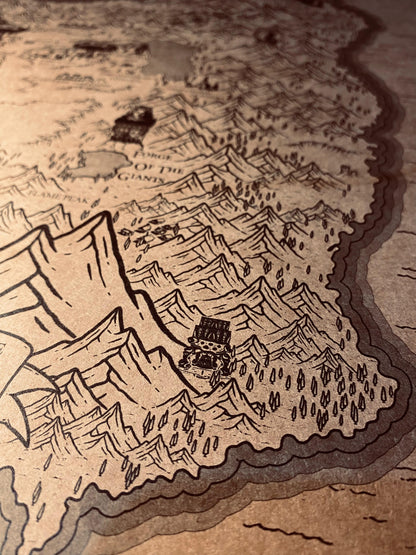 Speculative Elden Ring World Map, Lands Between Poster