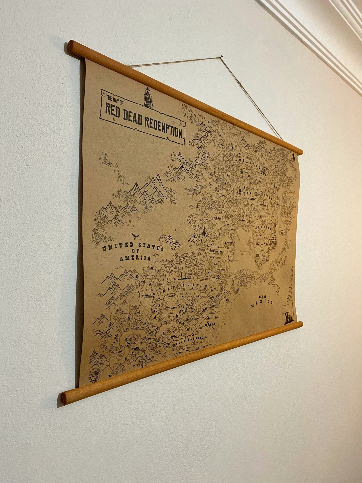 Red Dead Redemption Speculative Game Map, RDR Poster