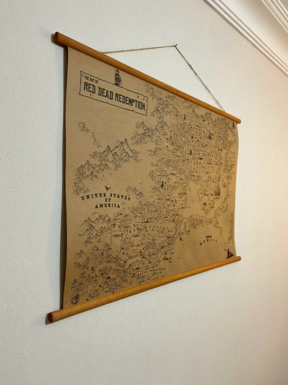 Red Dead Redemption Speculative Game Map, RDR Poster