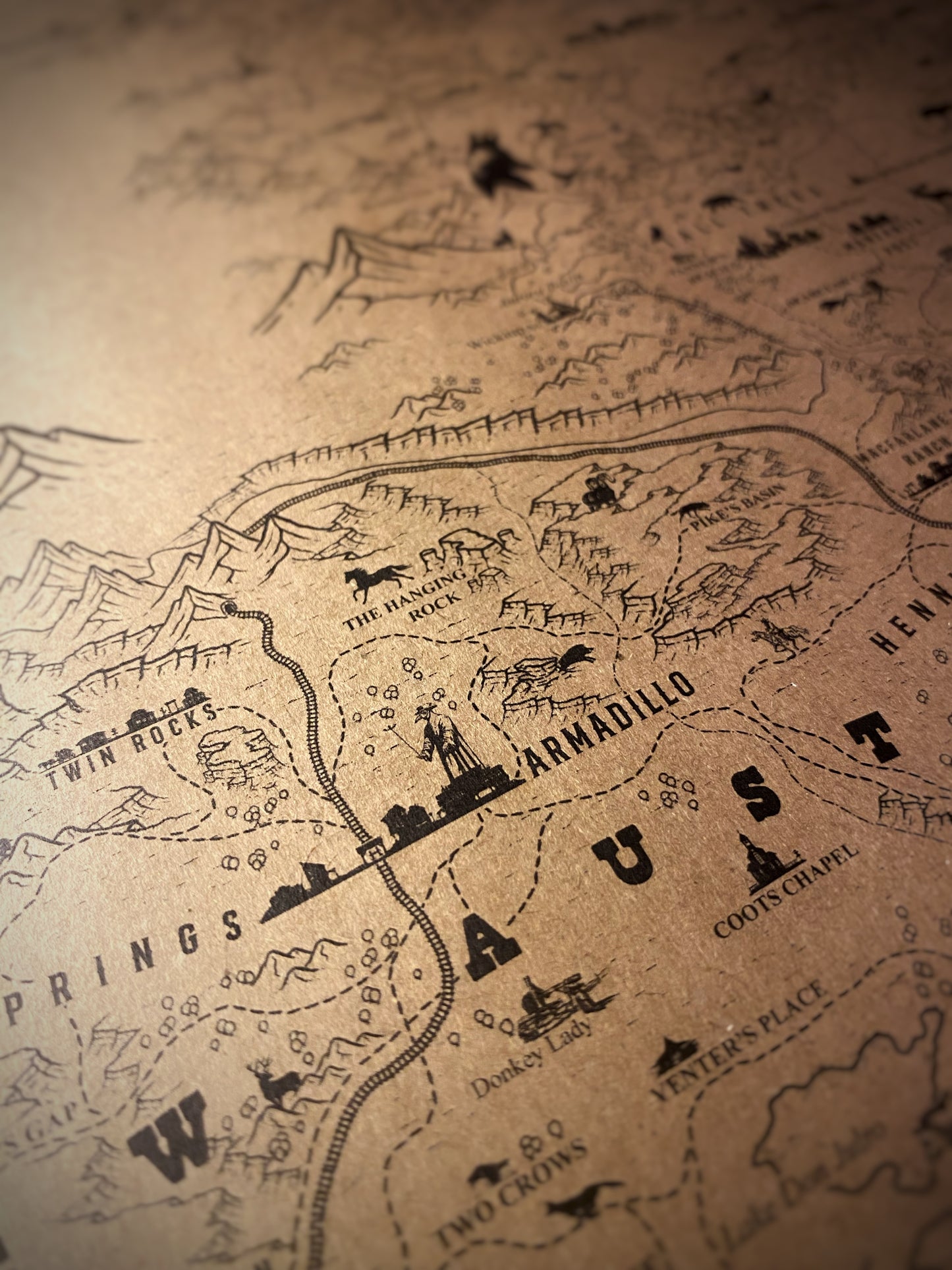 Red Dead Redemption Speculative Game Map, RDR Poster