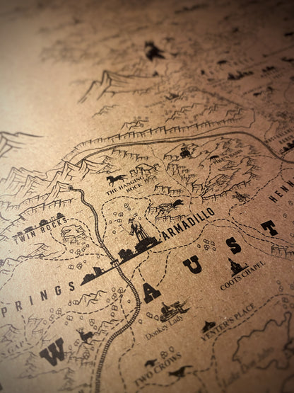 Red Dead Redemption Speculative Game Map, RDR Poster