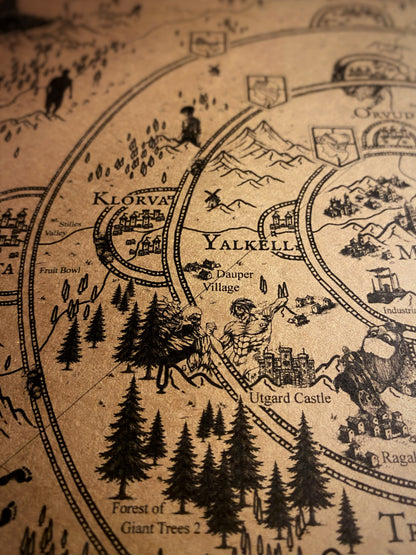 Mapa del mundo de One Piece, Póster de Monkey D. Luffy