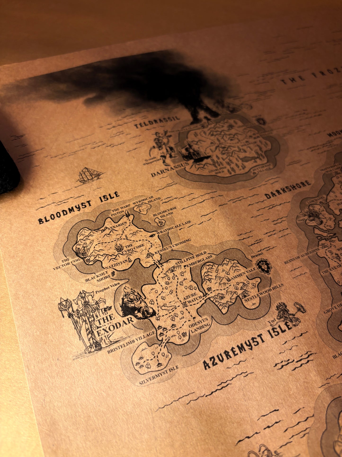Carte d'Azeroth de World of Warcraft, Kalimdor, Royaumes de l'Est