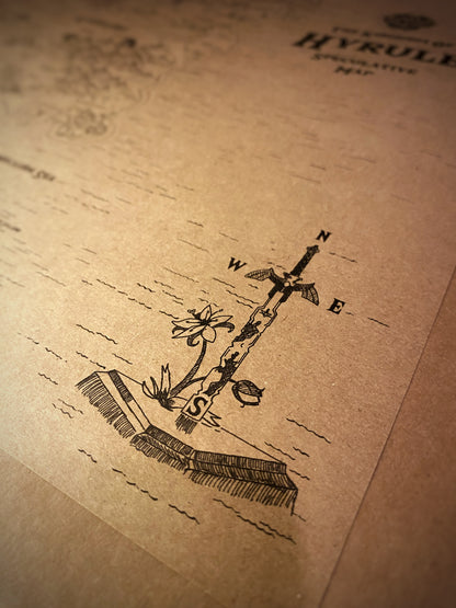 Map Of The Legend of Zelda, Hyrule World Map