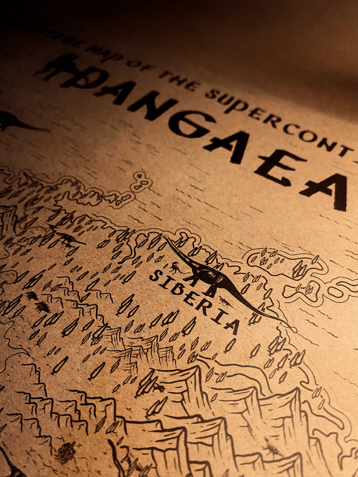 The Speculative Map of Supercontinent Pangaea