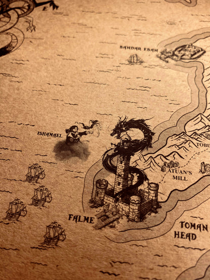 Carte du monde One Piece, Affiche de Monkey D Luffy