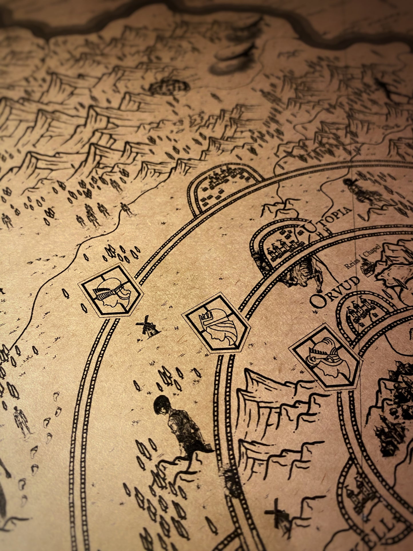 Mapa del mundo de One Piece, Póster de Monkey D. Luffy