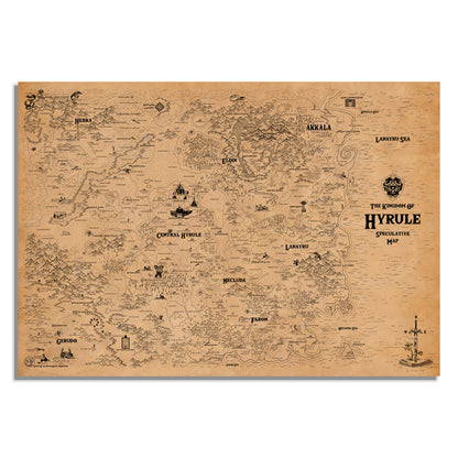 Map Of The Legend of Zelda, Hyrule World Map