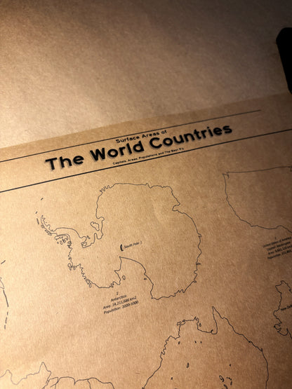 World Country Areas Wall Art